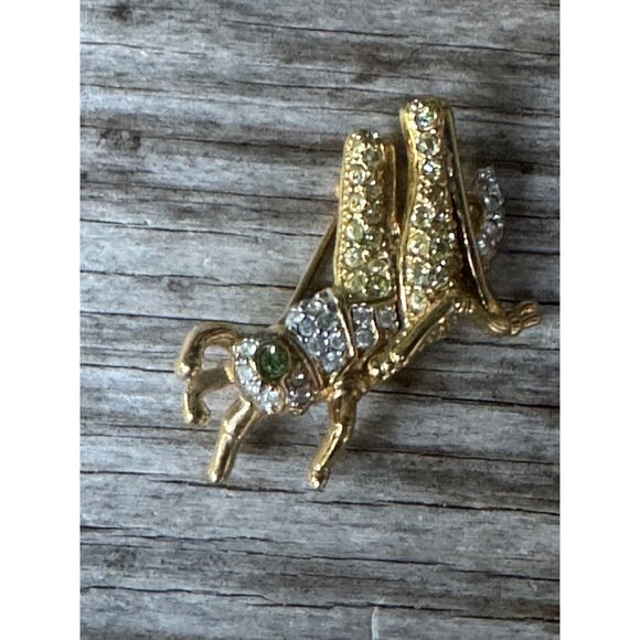 Swarovski Grasshopper Brooch Pin With Pave Crystals Retired - Picture 3 of 6